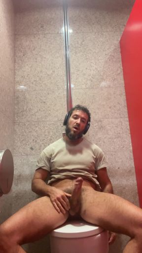 Jerking off in the Airport