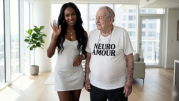 Elite Ebony Girls Make Old Man Happy (AI Video)