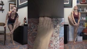 BLINDING TOE STUBS - Jamie Daniels, Stubbing, Crushed Toe, Toe Pain, Hopping, Barefoot - WMV