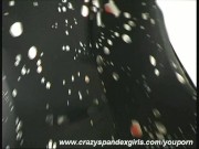 Samantha dressing in fullbody spandex