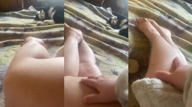 Hairy and natural girls legs