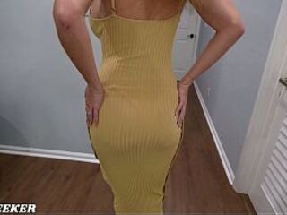 Breasty mother I'd like to fuck Bangs Stepson