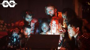 Stunning Bebe and Muriel's Trippy 5 knob group fucking GANGBANG