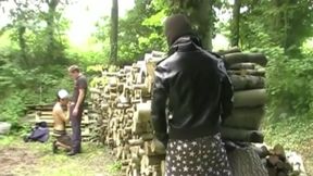 Twink fucked in forest exhibit by fire boy