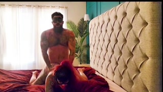 Masked milf gets creampied