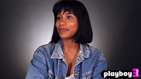 Ebony MILF with perfect big tits Jenna Foxx enjoys passion masturbation