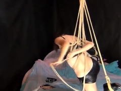 Chinese Girl in Self-Bondage