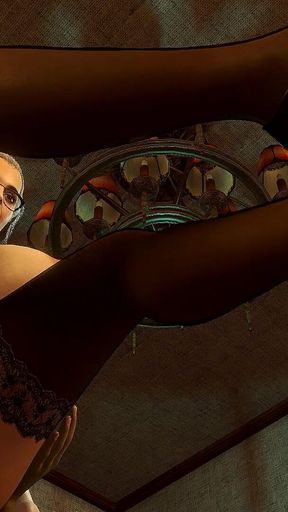 Hot Cougar Is Balancing on a Dick While She Gives a Foojob