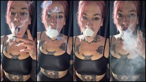 Chain-smoking up close