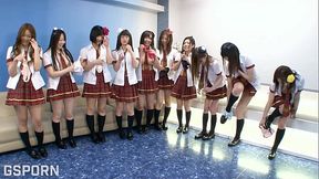 Wet pussies japaneses teens group fucked in a jav game show