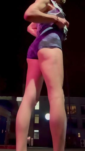 Sissy Ass Cheeks Outdoors Workout Shorts