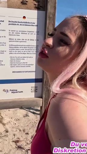 Jaw-dropping moment from &quot;German teen fucked in the ass on Mallorca beach&quot;