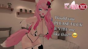 Chained Up Catgirl Gets Fucked Hard and Squirts Intensely in New Year Treat!