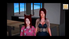 Teen Step-Siblings Explore Desire in Playful Hentai Adventure