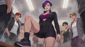 Bisexual Encouragement Stories #13: Locker Room Orders From Your Violet Goddess