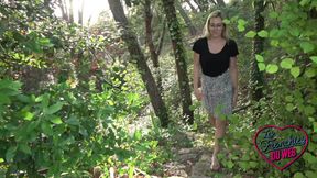 Alrox, a Naughty Blonde with Glasses, Gets Fucked by Two Guys