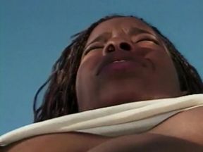 White dick fucking horny ebony bitch