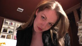 busty babysitter plays with her boss and fucks him with a slipper