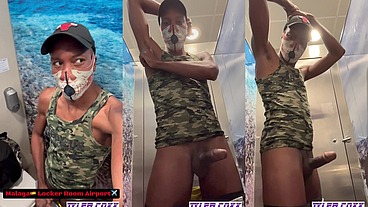 Malaga Jerk Off Locker Room Airport️