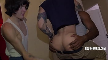 Pig Bottom Welcomes Its Latest Swine - Spikey Dee, Shadow, Johnny Ford, Trevor Brooks | RoughOrgies