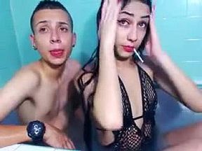 Amateur Brunette Strips And Plays Pussy In Shower 01