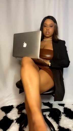 Punishing The Office Perv With 12 Inches