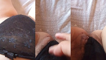 GretaLa - incinta e col perizoma trasparente