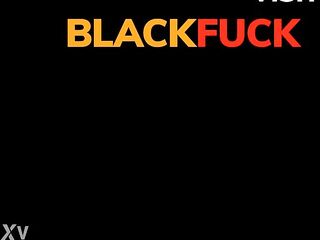 Stepfather teaches amateur black teen how to suck a large hard schlong and drink cum