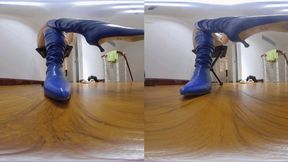 3DVR180 ERER blue humiliation training slaves