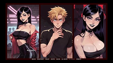 My New Girlfriend [ TABOO Hentai Game ] Ep.40 GOTH GIRL blowbang in the TOILET !
