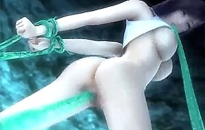 Hentai hottie fucked underwater by long tentacles