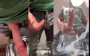 My Big Cock Produced a Big Cumshot and My Spermie Friends Got to Go Swimming Today Searching for Something to Fertilize