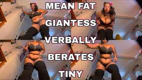 Mean Fat Giantess Verbally Berates Tiny