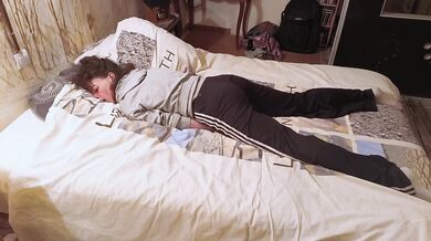 Sweatpants dry Humping