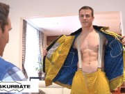 Uncut Cocked Fireman Solo Jerk - Ricky - Maskurbate
