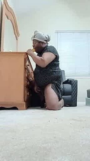 BLACKDRESSDILDOATTENTION