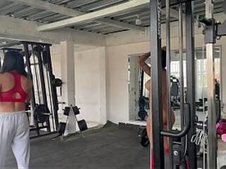 My transgender tutor gets slutty when that babe makes me do squats out of garments and begins touching my booty and melons - MAY HERNANDEZ