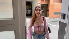 Blonde Natural Babe Sucking and Fucking a Big Dick on POV