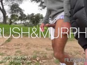 Encuentro en el parque con mi entrenador personal con bulto gigante me folla duro en público