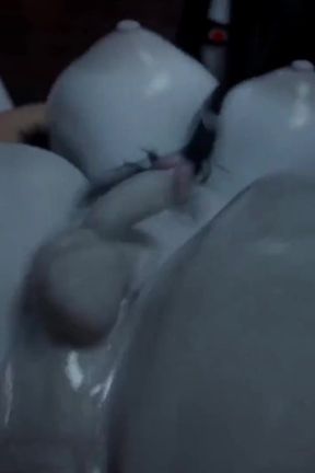 Small Transgender Cock Sadako Gets Anal Fucked, Tifa Deepthroats Aerith's Cock