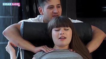 Teen gets double anal and blowjob in hardcore threesome