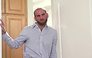 Babysitter takes off her blanket and shows her boss that she dick