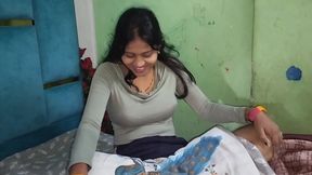 Indian Unsatisfied Married stepister having hard sex with stepbrother, Hindi Audio