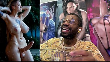 Big Breast Transgender Girl Cumming All Over Herself, AI Generated