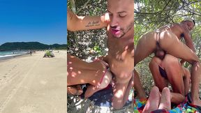 fodi esse cara de calcinha na praia - foda completa