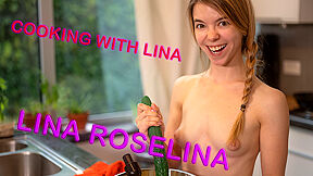 Lina Roselina - Cooking With Lina - Cute Amateur Solo