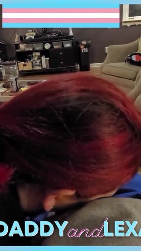Emotional moment from &quot;Shemale trans woman deepthroat and swallow cum blowjob compilation&quot;