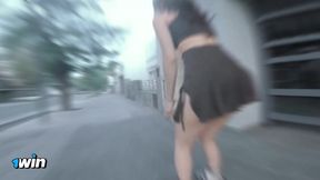 I went out for a ride on roller skates for the spring day
