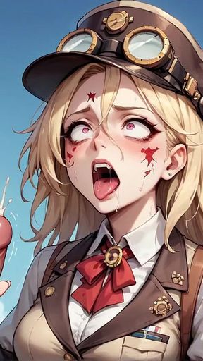 Goggle-hearted Gasm Steam Punk City Scream