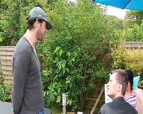 Big Boobed French Doll Fucked by Two Farmers
